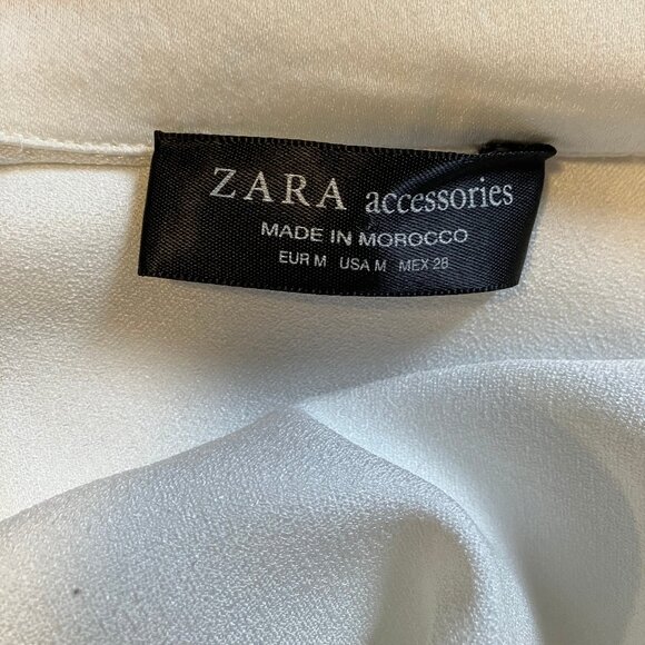 EUC Zara White Fancy Bodysuit Size:  Medium - Picture 6 of 7